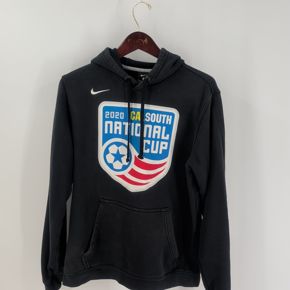 CA South National Cup 2020 Soccer Nike Mens Black Graphic Pullover Hoodie Size M